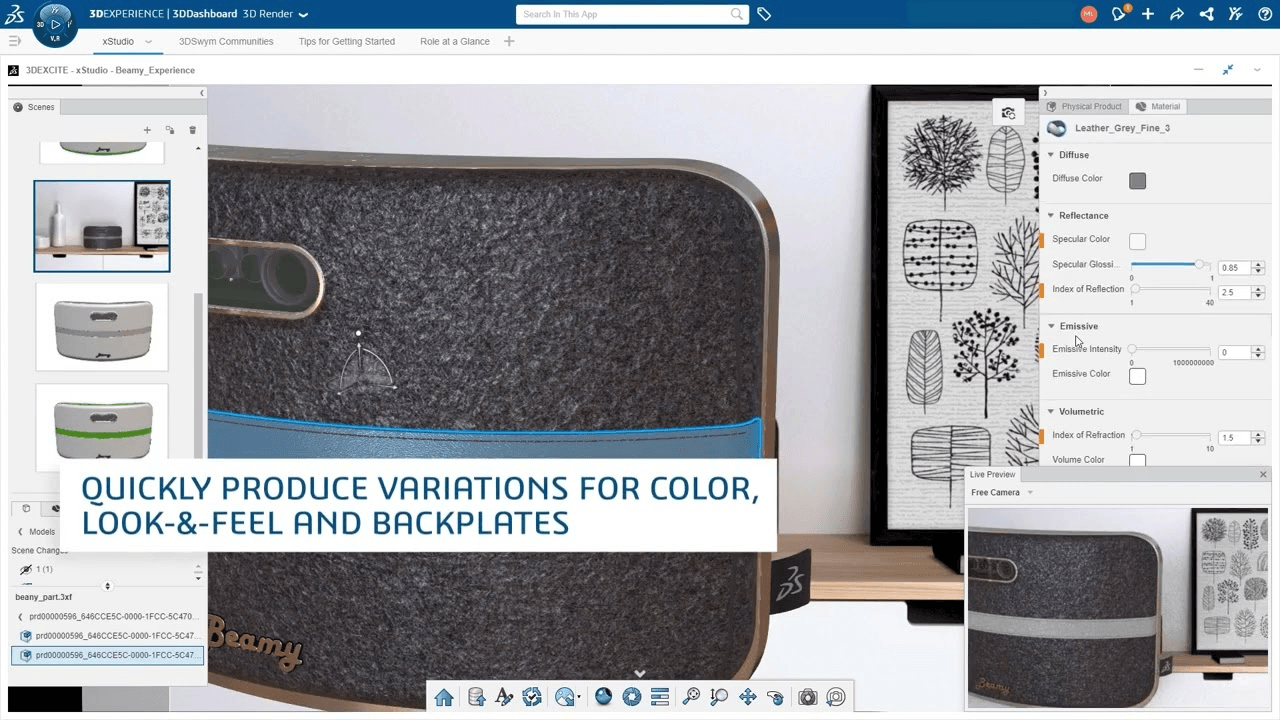 Vorschaubild eines 3D-Produktvideos aus SOLIDWORKS Visualize 3D-Visualisierung als Vorschaubild für ein Produktvideo mit SOLIDWORKS Visualize