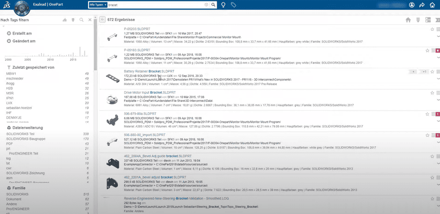 Suche-3D-Formen mit EXALEAD-OnePart Suche 3D Formen mit EXALEAD OnePart