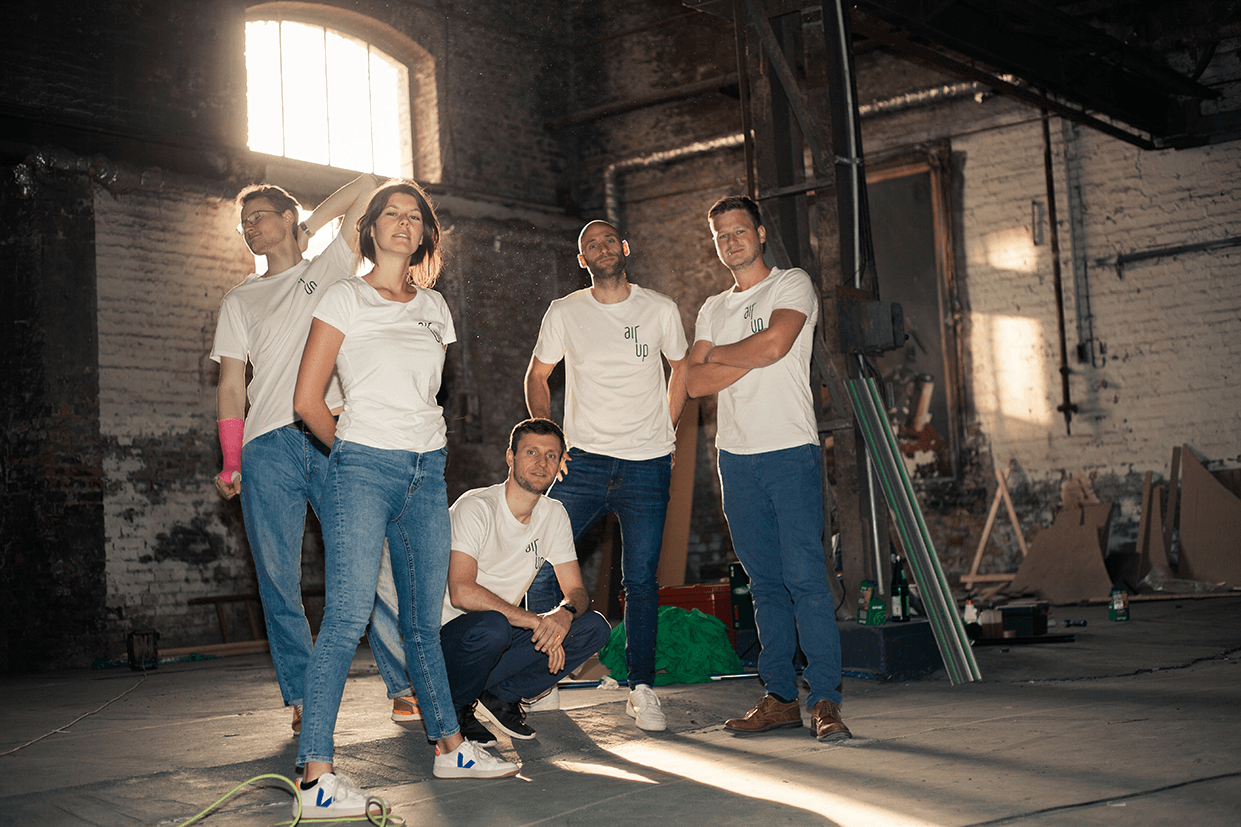 Teamfoto von air up Mitarbeitenden