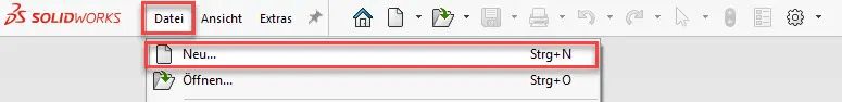 solidworks-datei-neu