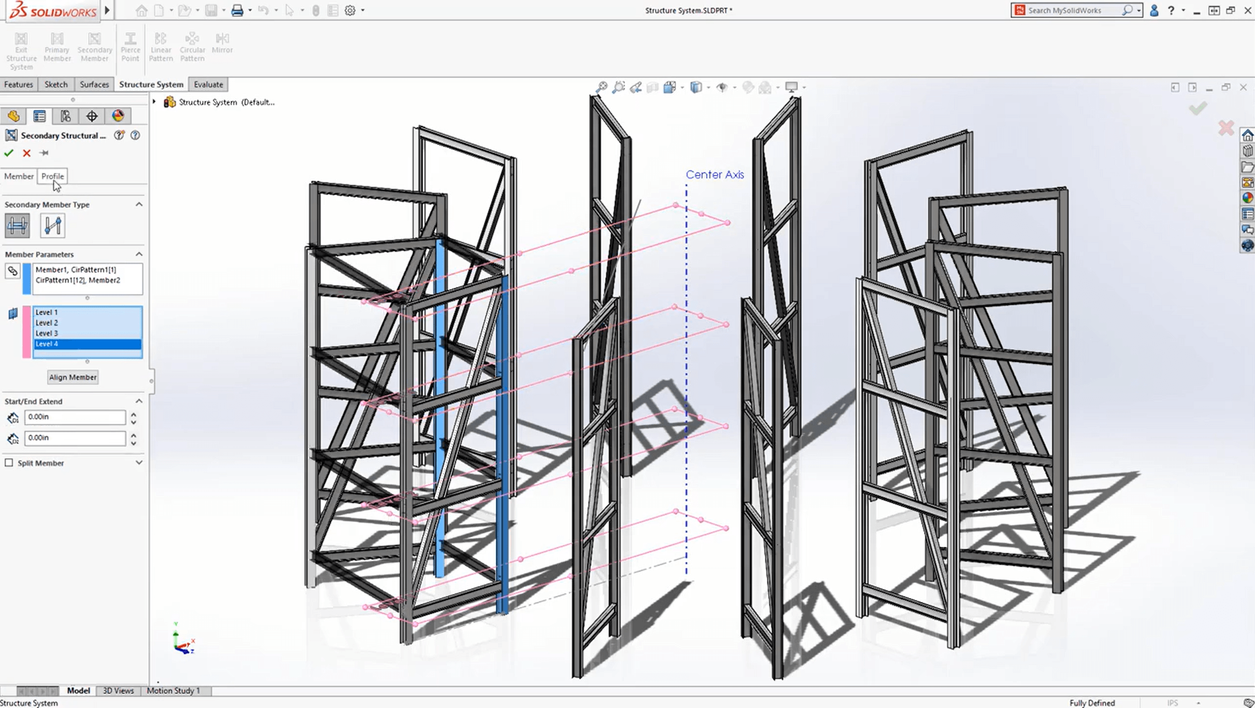 Schweißkonstruktion erstellt mit SOLIDWORKS im 3D-CAD