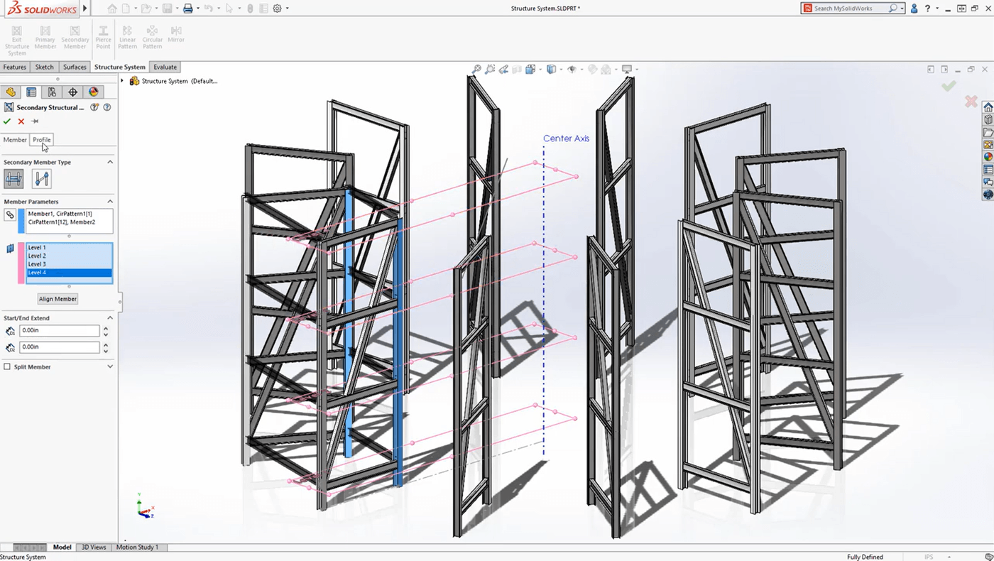 Konstruktion von Schweißstrukturen mit SOLIDWORKS Schweißkonstruktion erstellt mit SOLIDWORKS im 3D-CAD