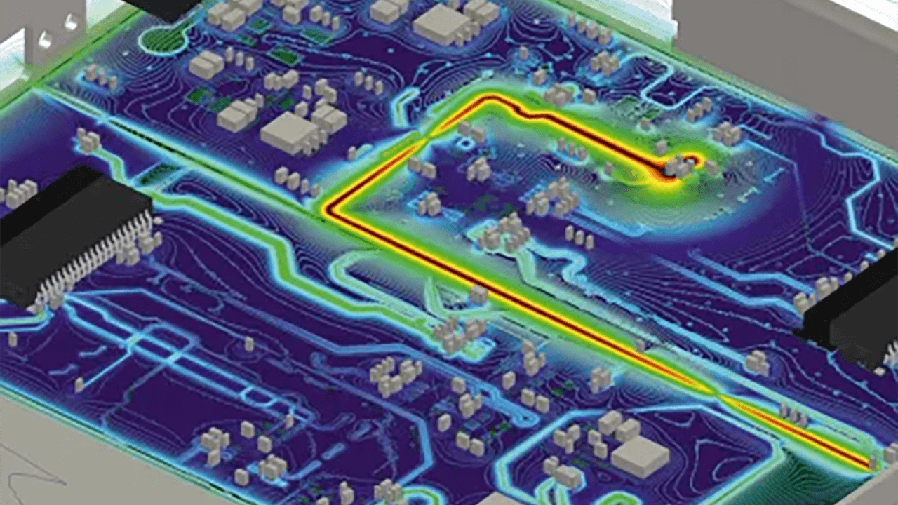 SIMULIA CST Studio Suite Leiterplattenanalyse