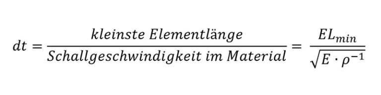 Zeitschritt Formel Zeitschritt Formel