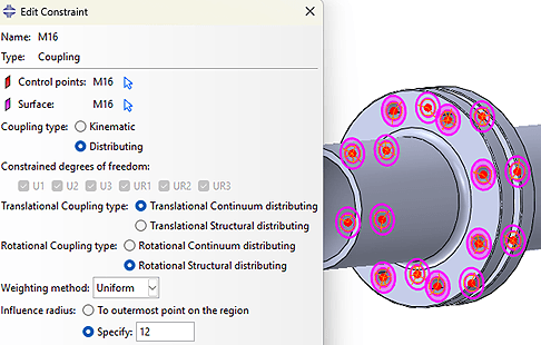 Darstellung Couplings Anbindung Darstellung von Couplings zur Anbindung in der Simulation