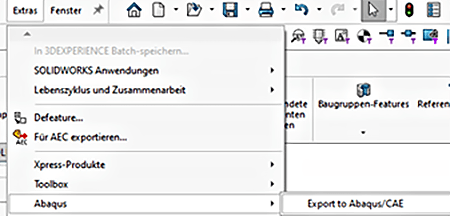 Aktivierung der Schraubenberechnung über die Schnittstelle in ABAQUS