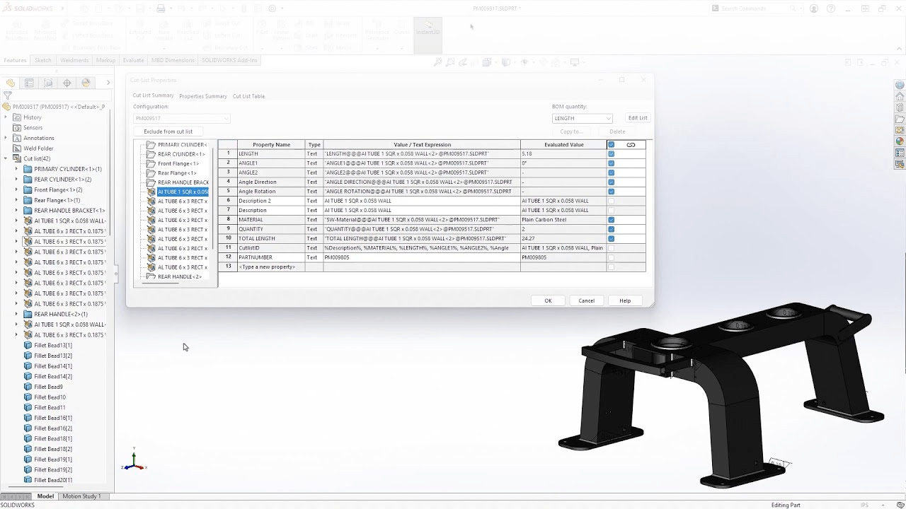 Vorschaubild zum Video über Teilemodellierung in SOLIDWORKS