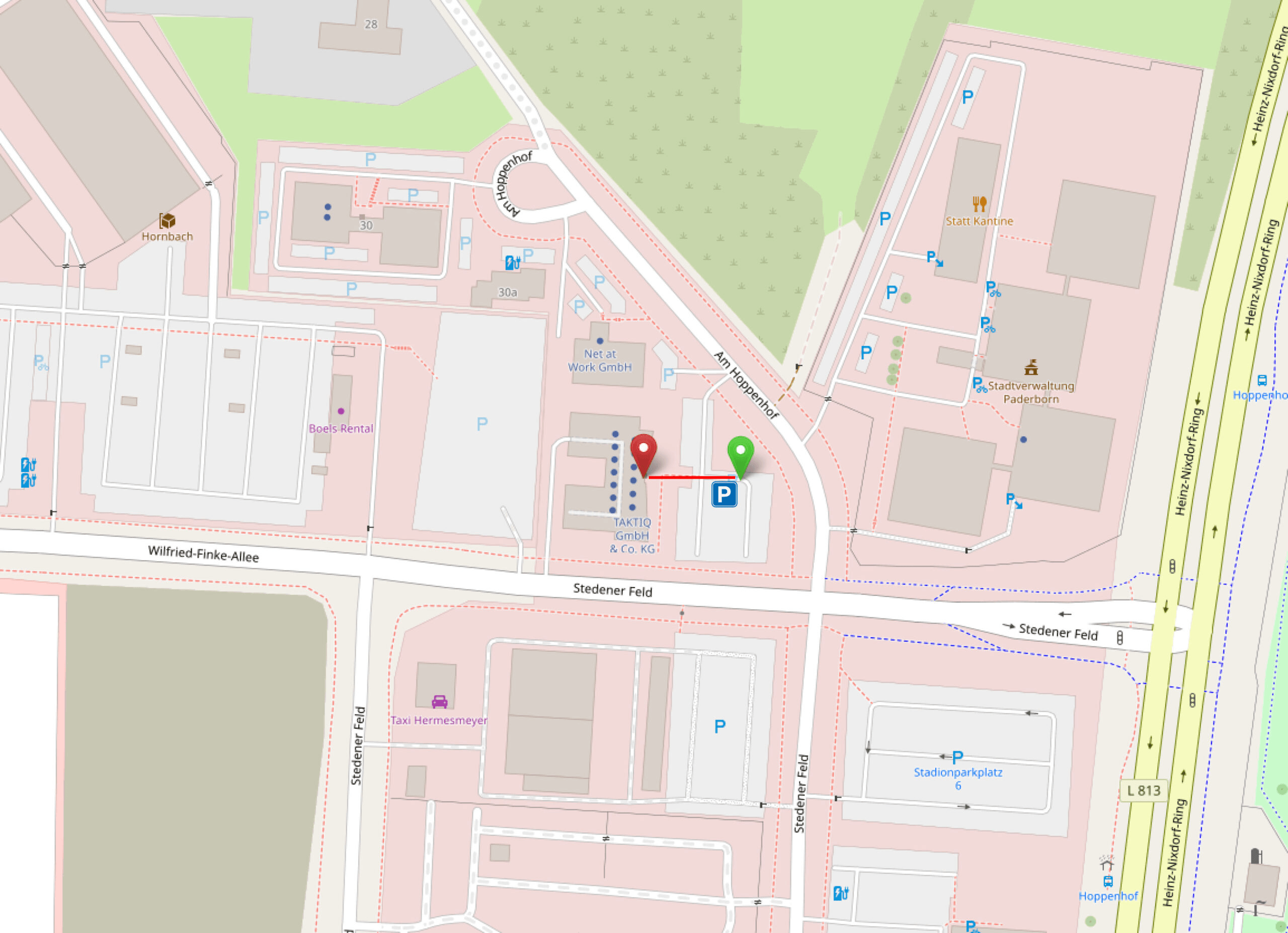 Anfahrtsskizze Standort Paderborn Bechtle PLM Anfahrtsskizze zum Bechtle PLM Standort in Paderborn