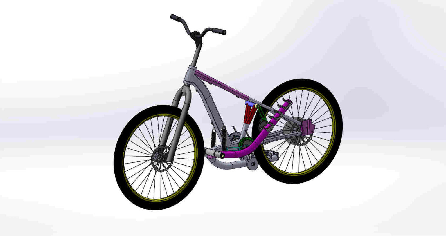 Streetstepper in SOLIDWORKS Modell des Streetsteppers in SOLIDWORKS