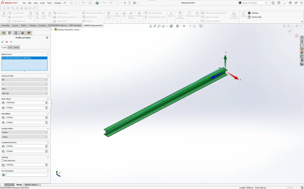 Verbesserungen Profilplatzierung Optimierungen bei der Platzierung von Profilen in der Konstruktion