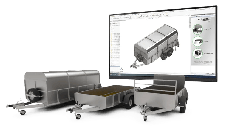 Vorteile CAD-Automation Anhänger Visualisierung der Vorteile von CAD-Automation bei der Konstruktion von Anhängern