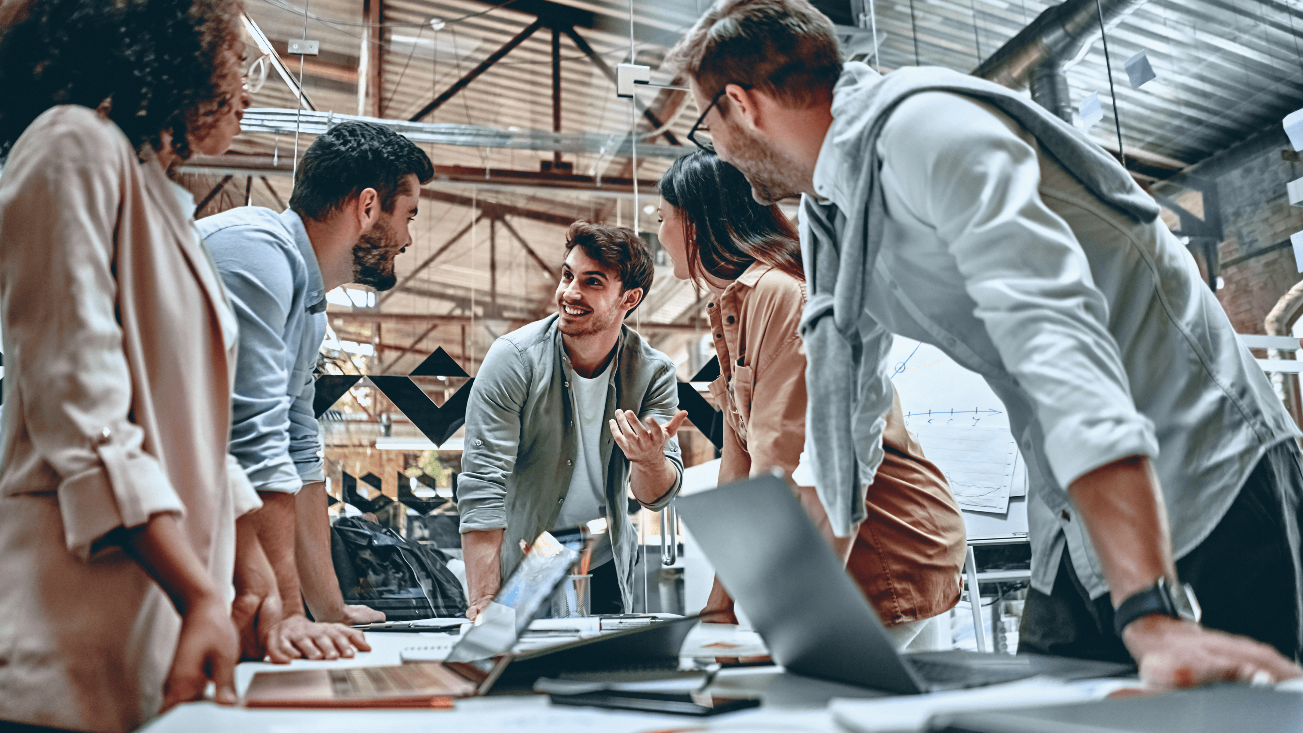 Young-business-people-in-office